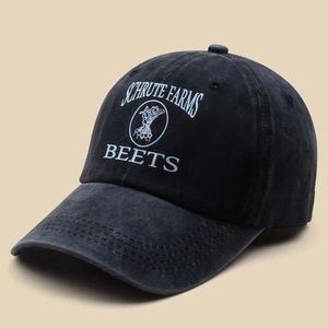 Schrute Farms baseball cap ball in black charcoal grey